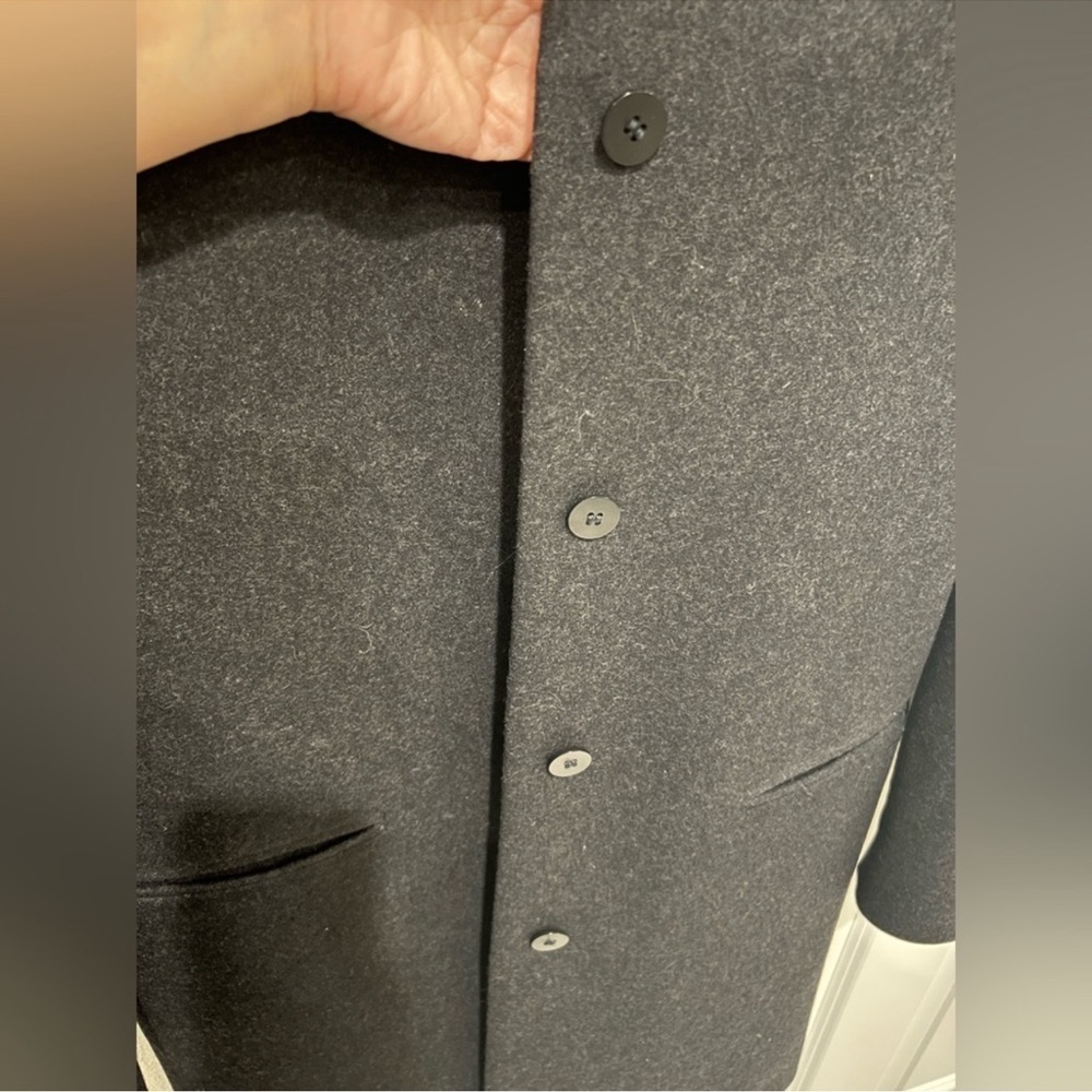 $395 COS Wool Cashmere Coat size 6 charcoal grey excellent condition winter chic - Picture 6 of 12